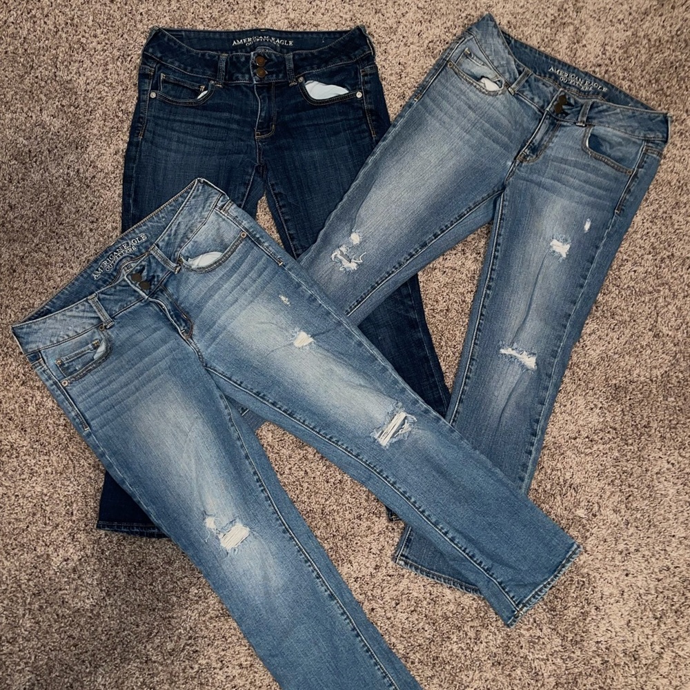 AE Artist Crop Stretch Capris | Size 8
